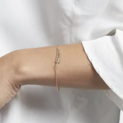Bracelet Luz Plaqué Or Jaune Oxyde De Zirconium