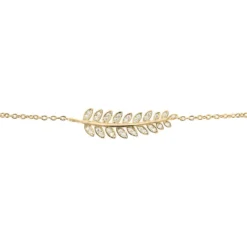 Bracelet Luz Plaqué Or Jaune Oxyde De Zirconium