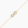 Bracelet Lyasa Infini Diamante Or Bicolore