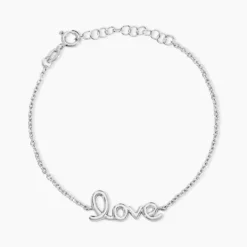 Bracelet Lydie Argent Blanc