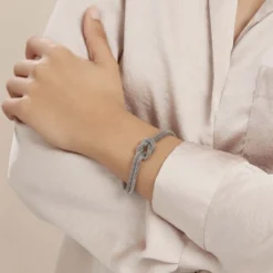 Bracelet Mahaca Acier Blanc