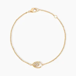 Bracelet Mahalya Plaqué Or Jaune Oxyde De Zirconium