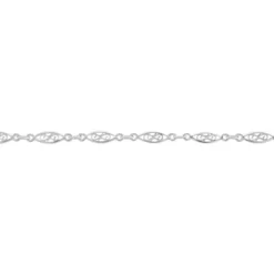 Bracelet Mahee Maille Filigrane Argent Blanc