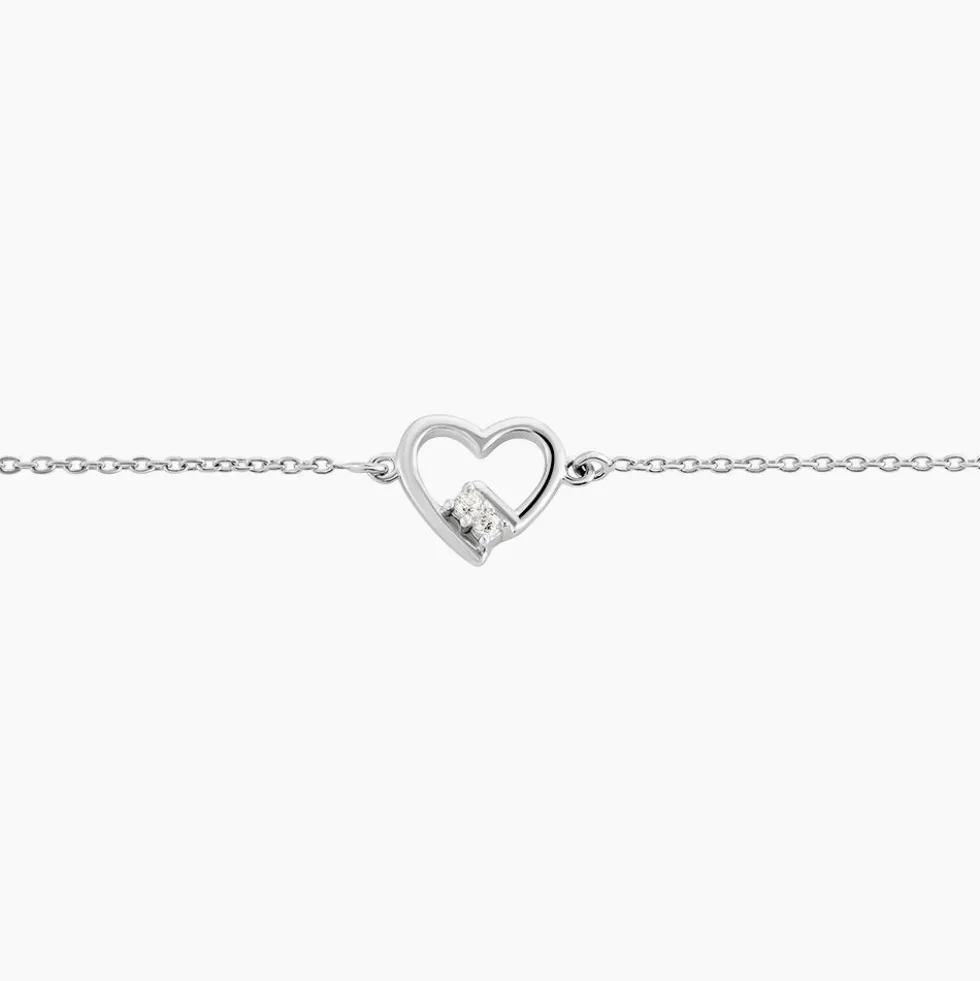 Bracelet Mahira Argent Blanc Oxyde De Zirconium