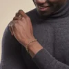 Bracelet Maille Acier Doré Virgil