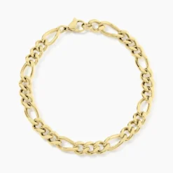Bracelet Maille Acier Doré Virgil
