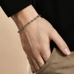 Bracelet Maille Argent Carrus