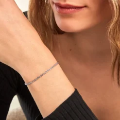 Bracelet Maille Cordelia Or Blanc
