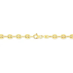 Bracelet Maille Dami Maille Grain De Cafe Or Jaune