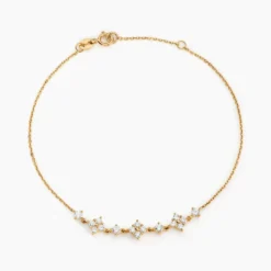 Bracelet Majestueuse Or Jaune Oxyde De Zirconium