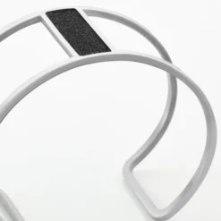 Bracelet Manchette Acier Blanc Maria