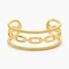 Bracelet Manchette Olya Acier Jaune