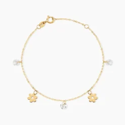 Bracelet Marganita Or Jaune Oxyde De Zirconium