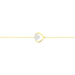 Bracelet Mary-jane Or Jaune Diamant