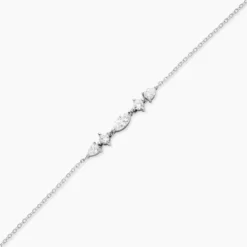 Bracelet Mascaret Argent Blanc Oxyde De Zirconium