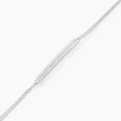 Bracelet Melineeargent Blanc Oxyde De Zirconium