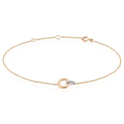 Bracelet Melynda Or Rose Diamant