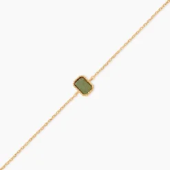 Bracelet Memory Plaqué Or Jaune Aventurine