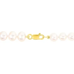 Bracelet Merrane Or Jaune Perle De Culture