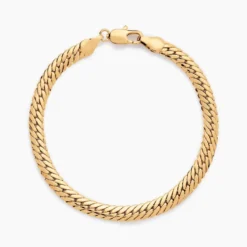 Bracelet Messaline Plaqué Or Jaune