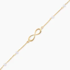 Bracelet Mierla Infini Or Jaune Perle De Culture