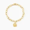 Bracelet Milina Acier Jaune Cristal
