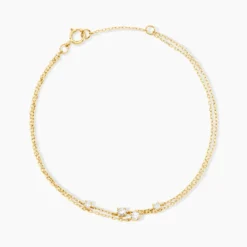 Bracelet Mordikai Or Jaune Oxyde De Zirconium