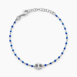 Bracelet Muguette Argent Blanc