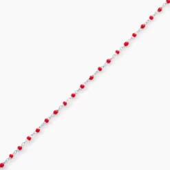 Bracelet Muguette Argent Blanc