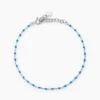 Bracelet Muguette Argent Blanc