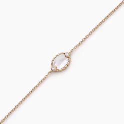 Bracelet Muse Argent Rose Nacre Oxyde De Zirconium