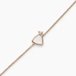 Bracelet Muse Argent Rose Nacre Oxyde De Zirconium