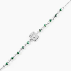 Bracelet Mystic Argent Blanc Malachite