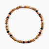 Bracelet Naturel Autres Tricolore Jaspe Africain Agate