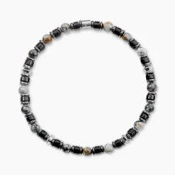 Bracelet Naturel Autres Vert Hématite Agate Turquoise