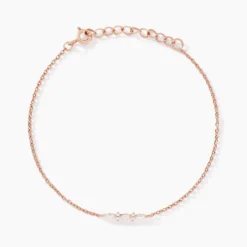 Bracelet Naura Argent Rose Oxyde De Zirconium