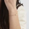 Bracelet Nehemiah Plaque Or Oxyde De Zirconium
