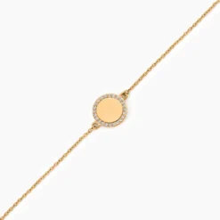 Bracelet Nehemiah Plaque Or Oxyde De Zirconium