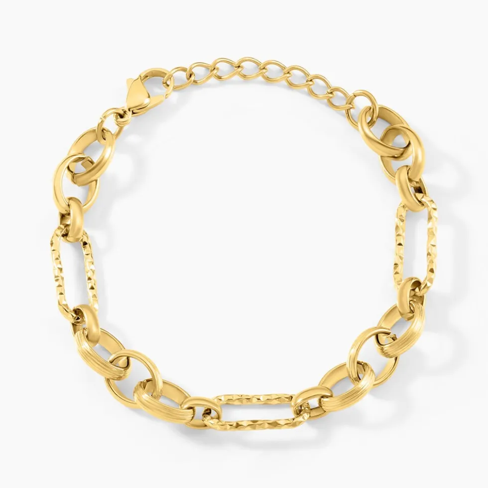 Bracelet Noane Acier Doré