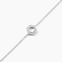 Bracelet Noely Argent Blanc Oxyde De Zirconium