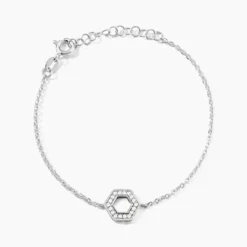 Bracelet Noely Argent Blanc Oxyde De Zirconium