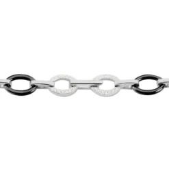 Bracelet Nowell Argent Blanc Oxyde De Zirconium Et Céramique