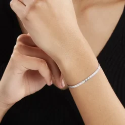 Bracelet Nuriaae Argent Blanc
