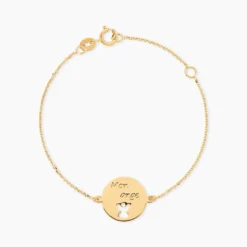 Bracelet Omelia Message Or Jaune