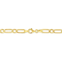 Bracelet Ophelio Maille Alternee 1/1 Or Jaune
