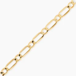 Bracelet Ophelio Maille Alternee 1/1 Or Jaune
