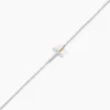 Bracelet Or Jaune Argent Blanc Oxyde De Zirconium