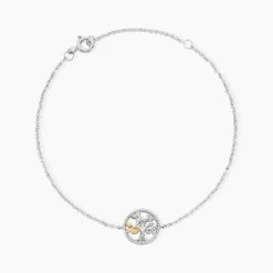 Bracelet Or Jaune Argent Blanc
