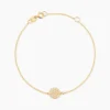 Bracelet Or Jaune Burak Oxyde De Zirconium