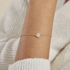Bracelet Or Jaune Burak Oxyde De Zirconium